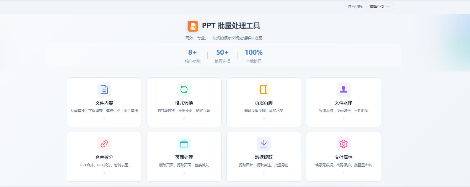 鲲穹 PPT 批量处理工具:高效专业的演示文稿一站式处理解决方案